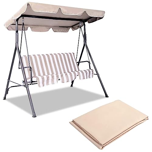 Cobertura de Teto para Baloiço de Jardim COSTWAY COSTWAY - Baloiços e conjuntos de jogo. - poliéster, resistente à luz, alça, 1,2 cm
