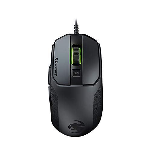 Rato Gaming com Fios Roccat Kain 100 Aimo | 10.000 DPI | Preto Roccat - Ratos e trackballs - 10.000 dpi, sensor ótico, ergonômico, roda de scroll, rgb
