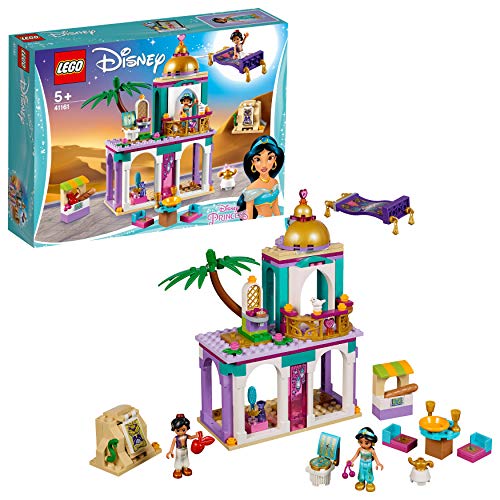 LEGO Disney Princess - As Aventuras de Aladdin e Jasmine no Palácio (Idade Mínima: 4) LEGO - Blocos de encaixe - disney, aladdin, jasmine, palácio, tapete mágico