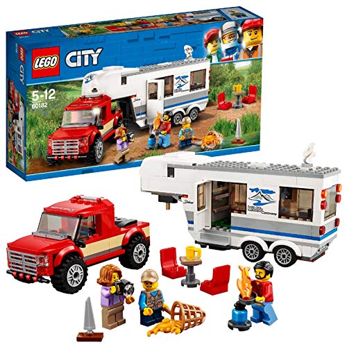 LEGO City - Camioneta e Caravana - 60182 (Idade Mínima: 5) LEGO - Blocos de encaixe - lego city, camioneta, caravana, 5 anos