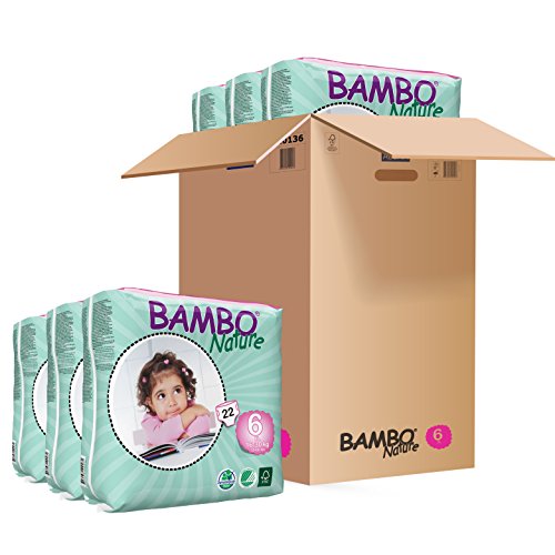 Bamboo Nature Extra Grande Short 6 Pcs. Corsete para Crianças Bambo - Fraldas - bamboo, nature, extra-grande, corsete, crianças