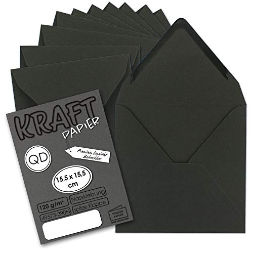 Sobres para Presentes Quadrados 25 Unidades Neuser Papier NEUSER PAPIER - Envelopes - papel kraft, 25 unidades, formato quadrado, presentes