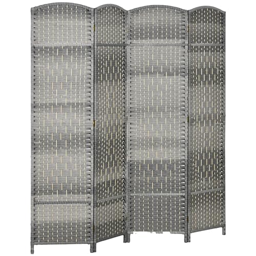 Biombo HOMCOM Divisor de Ambiente 4 Painéis Dobrável 180x180cm HOMCOM - Biombos - 4 painéis, dobrável, 180x180cm