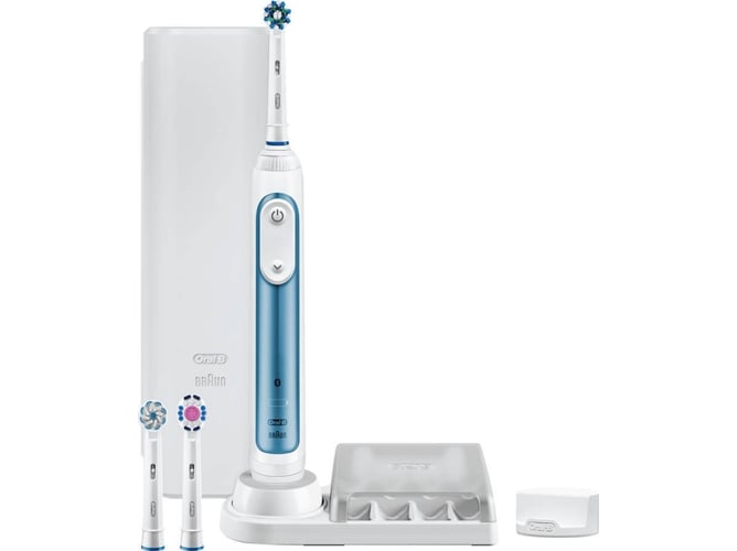 Escova de Dentes Elétrica Oral-B Smart 6 6000 Azul (20.000 rpm) Oral-B - Escovas de dentes - 20.000 rpm, temporizador 2 min, sensor pressão, bateria 2 semanas