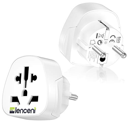 Adaptador Lencent 2X Adaptador Enchufe Uk/Europe LENCENT - Carregadores de bateria de uso geral - adaptador enchufe, uk/europe, tipo f, universal