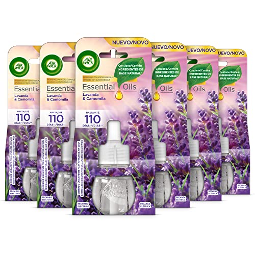Recarga AIR WICK Elétrico Lavanda (6 unidades) Reckitt Benckiser - Aromatizadores de ambiente - elétrico, lavanda, 6 unidades