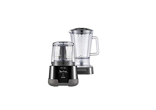 Picadora e liquidificadora Moulinex DP815855 | Azul, Inox Moulinex - Eletrodomésticos de cozinha - 1,5 L, 1000 W, 6 funções, hermética