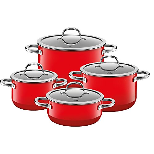 Conjunto de Panelas SILIT Passion Vermelho (4 peças) Silit - Conjuntos de panelas - 4 peças, vermelho, cozinha profissional
