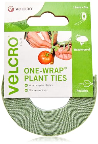 Fita Adesiva Velcro Brand One-Wrap 12Mm X 5M Verde STANLEY - Gaiolas e suportes para plantas - velcro, 12mm x 5m, verde, fácil de usar