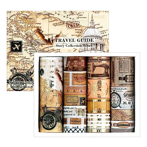 Fita Adesiva Lychii Washi Tape Set 20 Rolls Lychii - Adesivos e ímãs para artesanato - 20 rolos, polipropileno, brilhante, removível