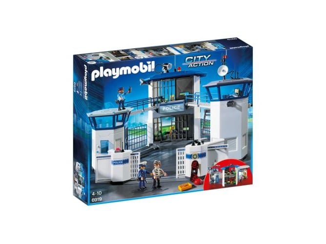 Playmobil City Action 6919 Esquadra de Polícia com Prisão (Jogos de Construção) PLAYMOBIL - Conjuntos de brinquedos - polícia, prisão, armas, celas