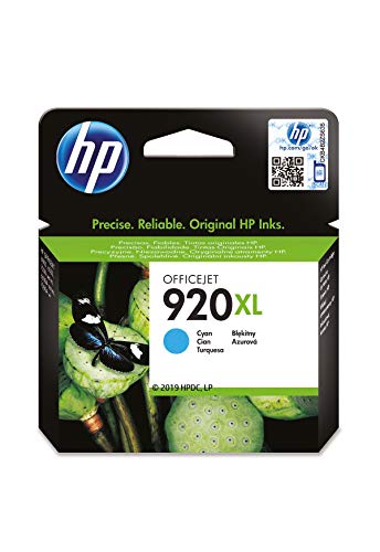 Tinteiro HP 920XL Original Ciano 1 peça(s) - CD975AE HP - Cartuchos de toner e jato de tinta - ciano, alto/grande, officejet