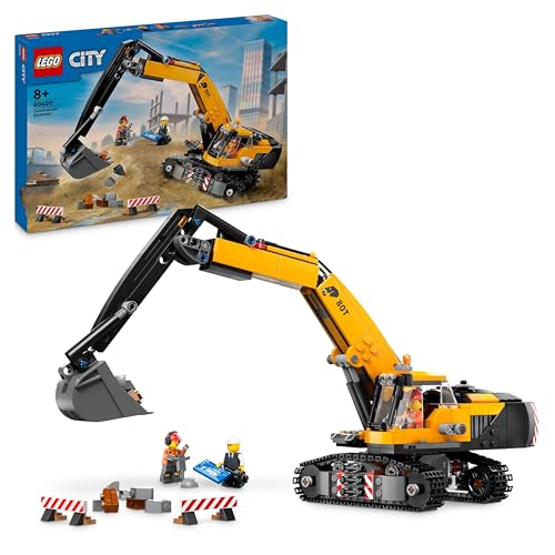 LEGO City - Excavadora de Obra Amarilla (Idade Mínima: 8) LEGO - Brinquedos - excavadora, obra amarela, 8 anos, construção, veículo