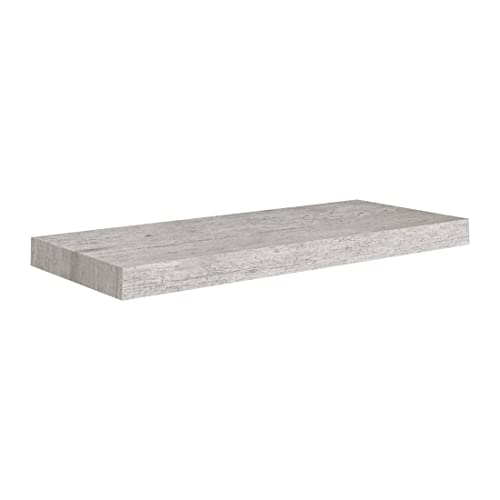 Acomoda Textil Estanteria Pared 3 Diferentes Tamaños Balda Flotante Decorativa de Madera com Fijacao Invisivel Madeira Branco Acomoda Textil - Prateleiras industriais - parede, 3 tamanhos, flutuante, decorativo, madeira branco