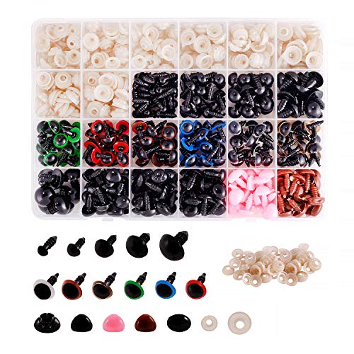 Conjunto de 600 Olhos e Narizes MEAFENG Meafeng - Acessórios para bonecas e figuras de ação - conjunto, olhos, narizes, meafeng