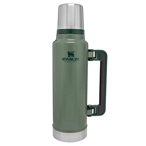 Garrafa STANLEY Classic Verde (400 ml - Aço Inoxidável) STANLEY - Porta-alimentos e bebidas - 400 ml, aço inoxidável, hermético, resistente ao choque térmico