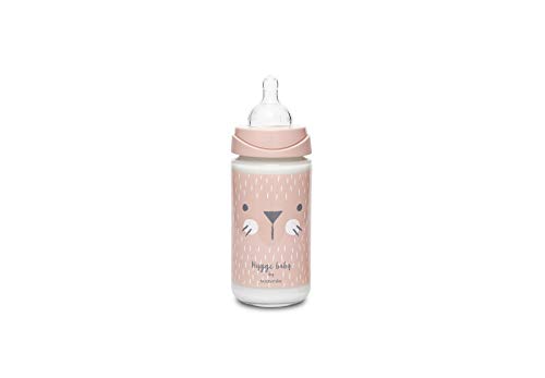 Suavinex Biberão Redondo Cristal Rosa 240 Ml Suavinex - Biberões - biberão, redondo, cristal, rosa