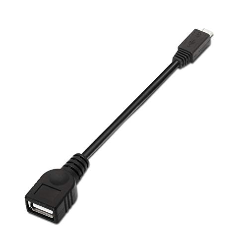 Cabo de Dados AISENS (USB A - Micro USB B - 15 cm - Preto) AISENS - Cabos - usb a, micro-usb b, 15 cm, preto