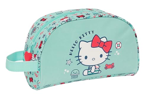 Mala Escolar SAFTA Hello Kitty Sea Lovers (24 x 15.5 x 8.5 cm) safta - Banho e corpo - vários compartimentos, hello kitty, mar, 24x15.5x8.5cm