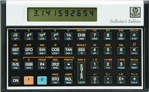 Calculadora HP 15C (Bateria e Pilhas - Até 2 anos de autonomia) HP - Calculadoras - 10 dígitos, 16 bits, moedas, cambio, led