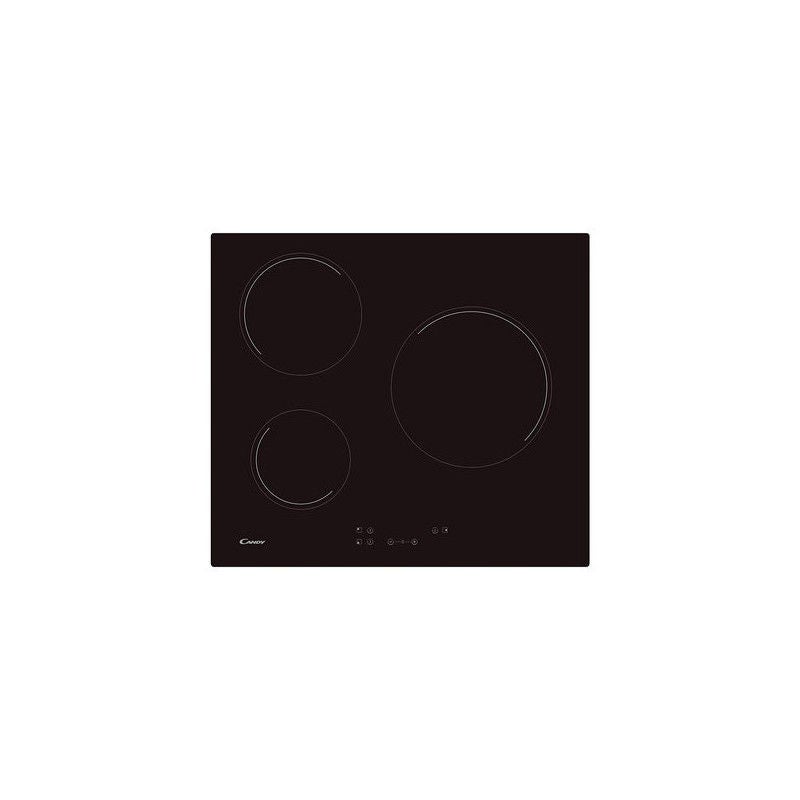 Placa de Vitrocerâmica CANDY CH63CC (Elétrica - 59 cm - Preto) Candy - Cooktops - vitrocerâmica, elétrica, 5,9 cm, preto