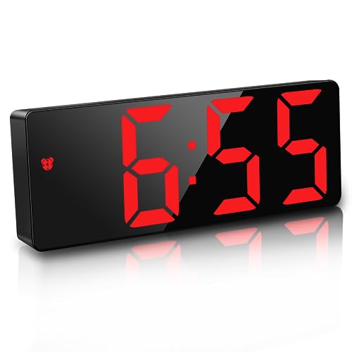 Relógio de Mesa JQGO com Display Led e Função Alarme Vermelho JQGo - Relógios despertadores - led, alarme, preto, vermelho