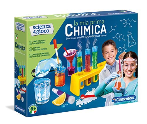 Conjunto de Ciência CLEMENTONI La mia prima chimica (Idade Mínima Recomendada: 4 anos) CLEMENTONI - Brinquedos - conjunto, ciência, CLEMENTONI, la mia prima chimica, idade mínima recomendada, brinquedos de jogo