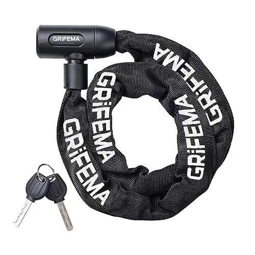 Cadeado de Bicicleta GRIFEMA GA1201-12 (Preto - 120 cm) Ibergrif Griferias S.L - Fechaduras e trincos - 120 cm, aço inoxidável, resistente, elegante