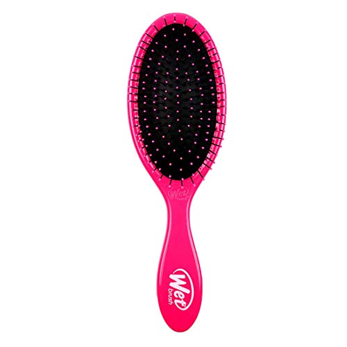 Escova de Cabelo THE WET BRUSH Classic Punchy Pink Wetbrush - Pentes e escovas - cabelos grossos, cacheados, lisos, 28 cm
