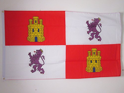 Bandeirola AZ FLAG Espanha Castela e Leão AZ FLAG - Bandeiras e cataventos - bandeira, castela e leão, espanha