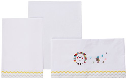 Lençol de Cama PIROULUS Espina (Branco - Algodão - 180 x 200 cm) PIRULOS - Roupa de cama e cama - algodão, 180 x 200 cm, branco