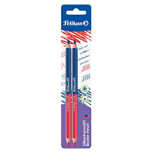 Caneta de Feltro PELIKAN 804178 Azul e Vermelho Pelikan - Lápis - feltro, bícolor, traço médio, área de tinta