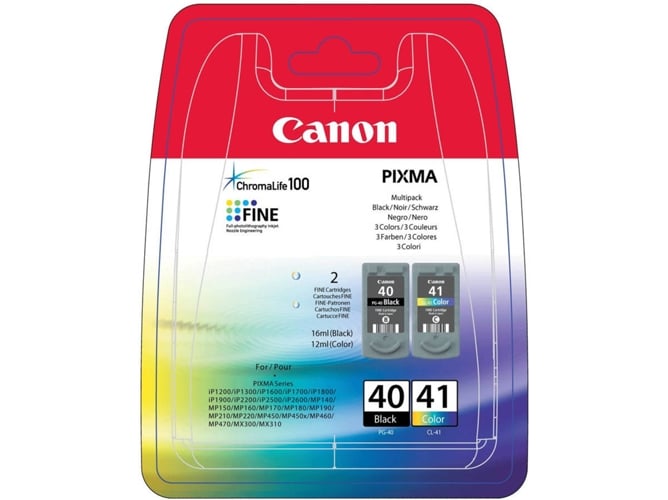 Tinteiro CANON PGI-40/CLI-41 Bk/Cmy Preto Canon - Cartuchos de toner e jato de tinta - preto, ciano, magenta, amarelo
