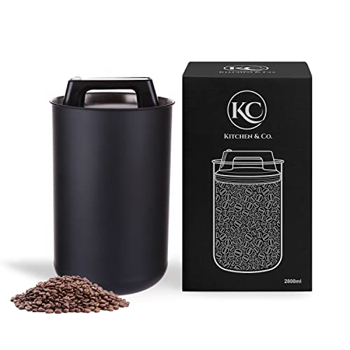 Caixa de Armazenamento de Café KC Kitchen & Co. | Cinzento KC Kitchen & Co. - Organizadores de balcão de cozinha e estação de bebidas - café, armazenamento, vaco, polipropileno