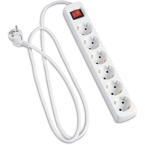 Extensão Elétrica C2R EXTENSÃO 6 TOMAS 1.5M Levitantes - Fios e cabos elétricos - extensão elétrica, c2r, 6 tomadas, 1.5m