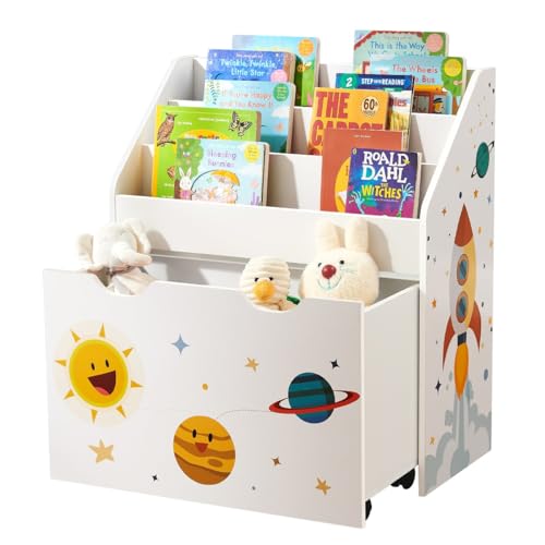 Estante SONGMICS Branco (Madeira e Metal - 57x34.5x97cm) SONGMICS - Prateleiras industriais - 2 compartimentos, 1 gaveta, aglomerado, MDM, metal