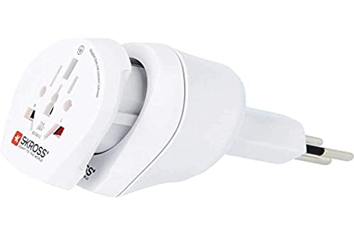 Adaptador de Viagem SKROSS 1.500206-E (Branco) SKROSS - Inversores de energia - tipo f, universal, 2/3 polos