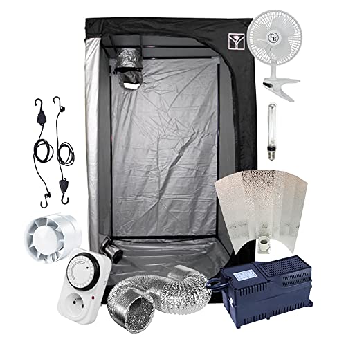 Kit de Armário de Cultura Interior com Iluminação 80X80X100/100X100X200Cm HYDROPLANETE - Estufas - armario, cultura interior, iluminação, 80x80x100, 100x100x200