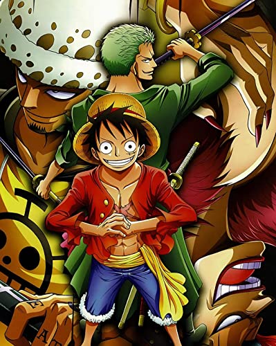 Painel de Arte ONE PIECE (40x50 cm - Multicor) ZPPLD - Materiais de arte e artesanato - 40x50 cm, multicor, durável, resistente