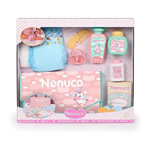 Conjunto de Bonecos Nenuco e Bolsa de Troca de Fraldas Famosa - Acessórios para bonecas e figuras de ação - 2 bonecas, bolsa troca fraldas, acessórios
