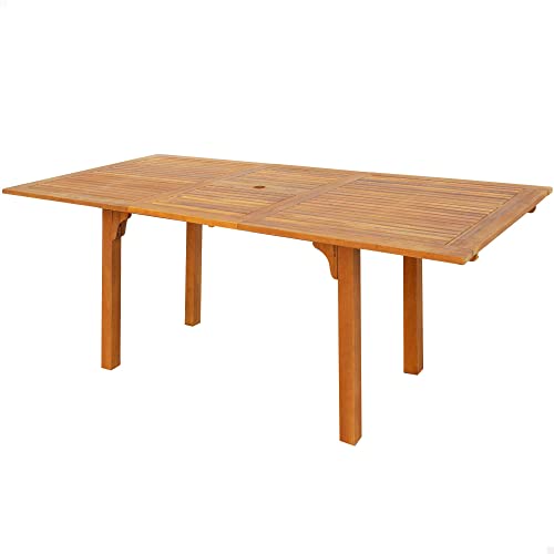 Mesa de Jardim AKTIVE (Castanho - Aço - 180x90 cm) AKTIVE - Móveis de exterior - castanho, aço, 180x90 cm