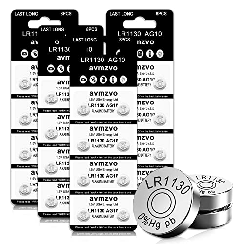 Pilha Non-Rechargeable LR1130 AG10 (Consumível Imagem e Som) avmzvo - Baterias de uso geral - lr1130, ag10, 1,5v, 32 unidades