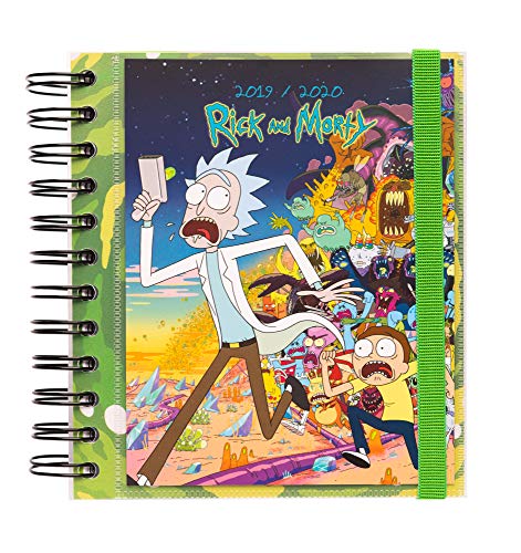 Agenda Escolar ERIK EDITORES Rick&Morty (A5 - 2019/2020 - Semanal - 14.8x21cm) ERIK - Calendários, organizadores e planejadores - agenda escolar, erik editors, rickmorty, semanal, 2019-2020