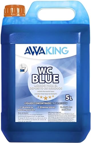 Desinfetante para WC PLANTAWA Químico Azul 5L Plantawa - Tratamentos para fossas sépticas e sumidouros - 5l, químico, azul, desinfetante