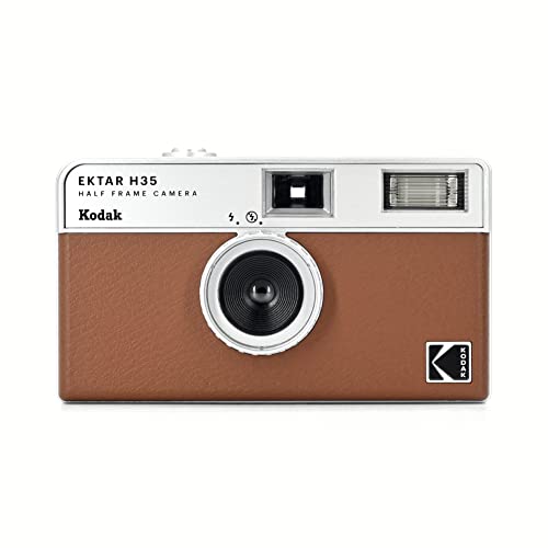 Máquina Fotográfica Analógica KODAK Ektar H35 - Castanho Kodak - Câmeras de filme - analogica, flash incorporado, castanho