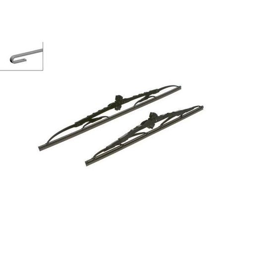 Escova Limpa-Para-Brisas BOSCH 3397005713 Bosch - Peças e acessórios para janelas de veículos automotores - escova, limpa-para-brisas, preto, plástico