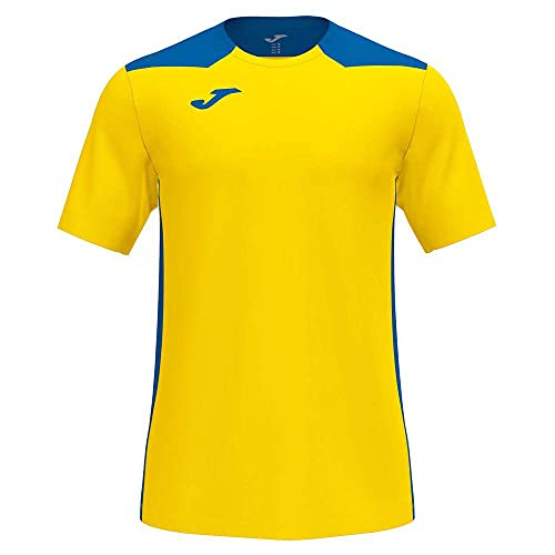 T-shirt para Homem JOMA Amarelo Royal (L) Joma - Camisas e tops - manga curta, corte contraste, logotipo bordado, azul e branco