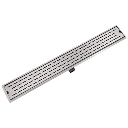 Dreno de chuveiro vidaXL linear linhas 1030 x 140 mm aço inoxidável vidaXL - Acessórios de encanamento - linear, 1030x140mm, aço inoxidável