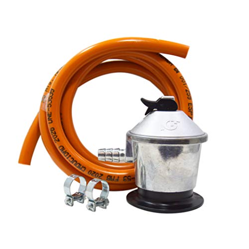 Conjunto de Regulação de Gás Butano S&M (Cinzento) POLET - Mangueiras de gás - conjunto, regulação, gás butano, cinzento