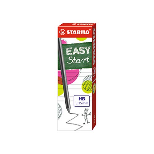 Lápis de Carvão STABILO EASYergo 3.15 HB Stabilo - Minas de lápis e recargas - ponta suave, resistente, traço médio, hb